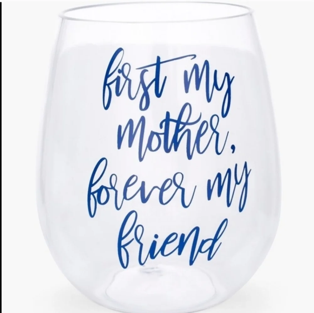 Chico's‎ Stemless Acrylic Wine Glass Tumbler For Mother